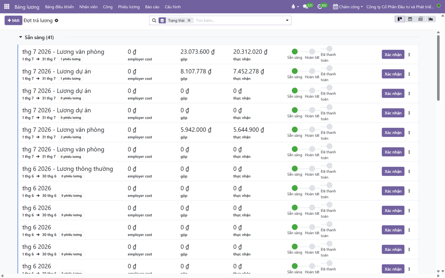 Kỳ trả lương (pay run)