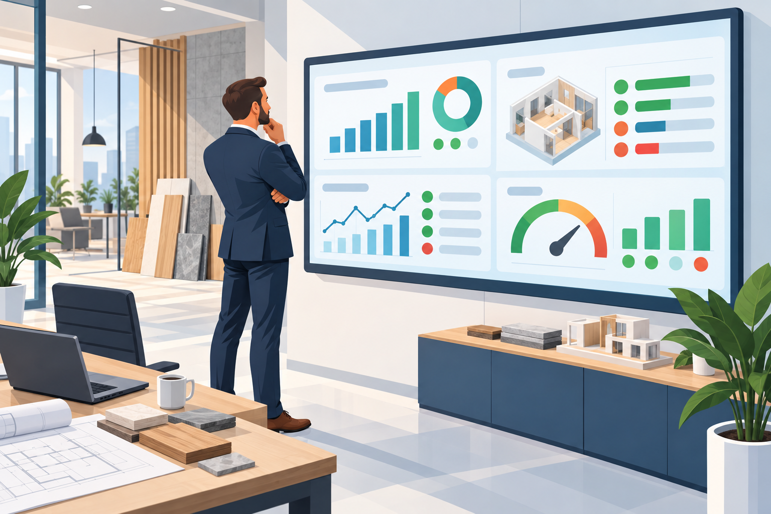 10 KPI CEO công ty thi công nội thất cần theo dõi mỗi tuần — 4 nhóm chỉ số