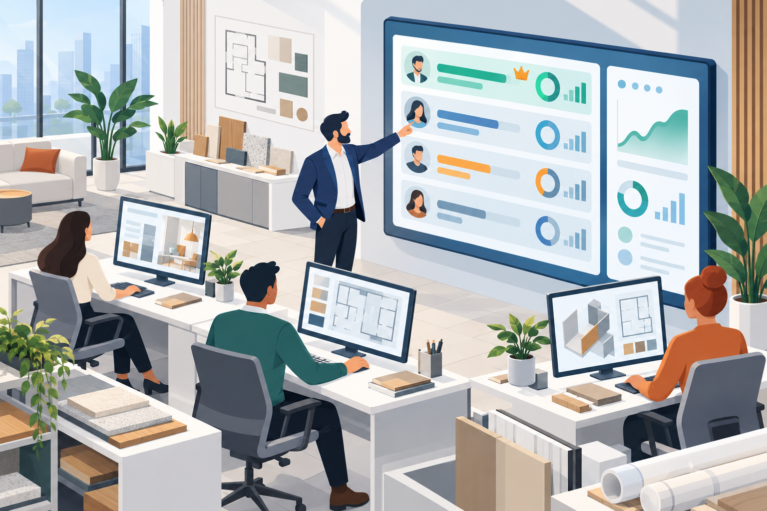 KPI phòng kinh doanh nội thất — 5 nhóm chỉ số theo hành trình khách hàng