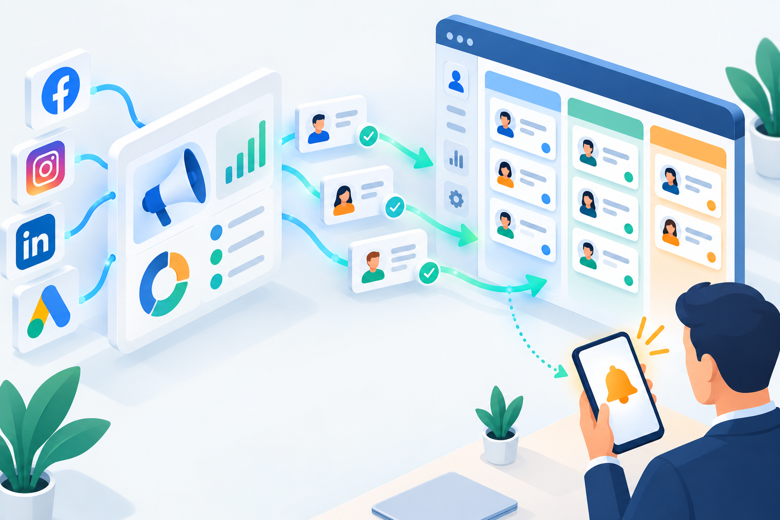 Tích hợp Facebook Lead vào CRM — phản hồi trong 5 phút vàng