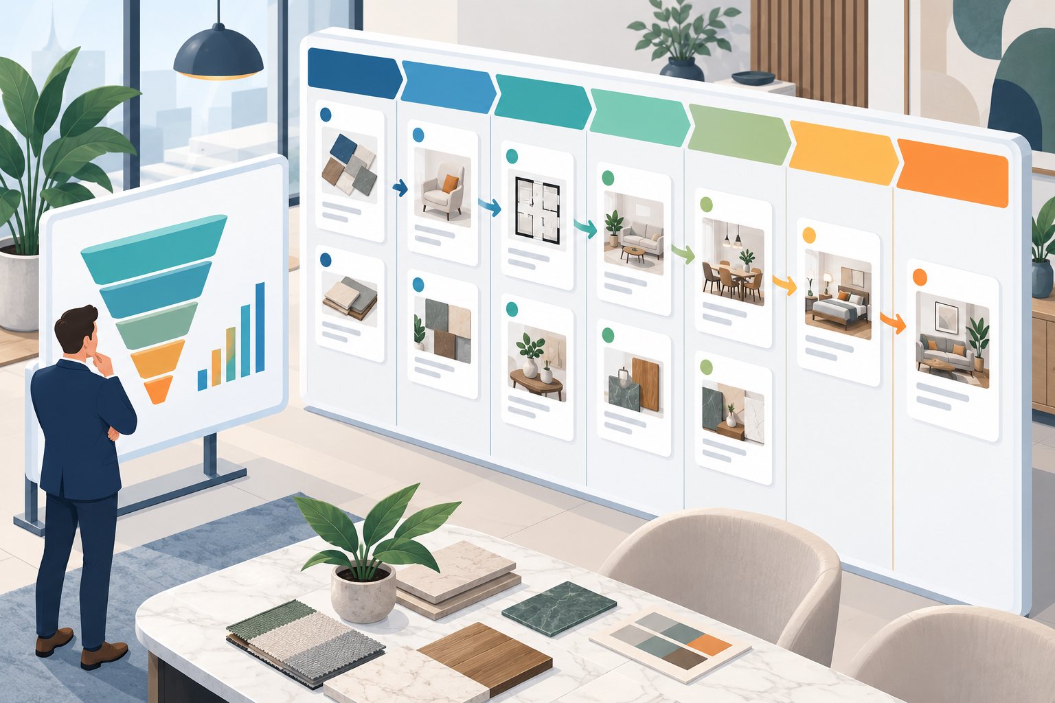 Chuẩn hóa Sales Pipeline 7 giai đoạn cho công ty nội thất