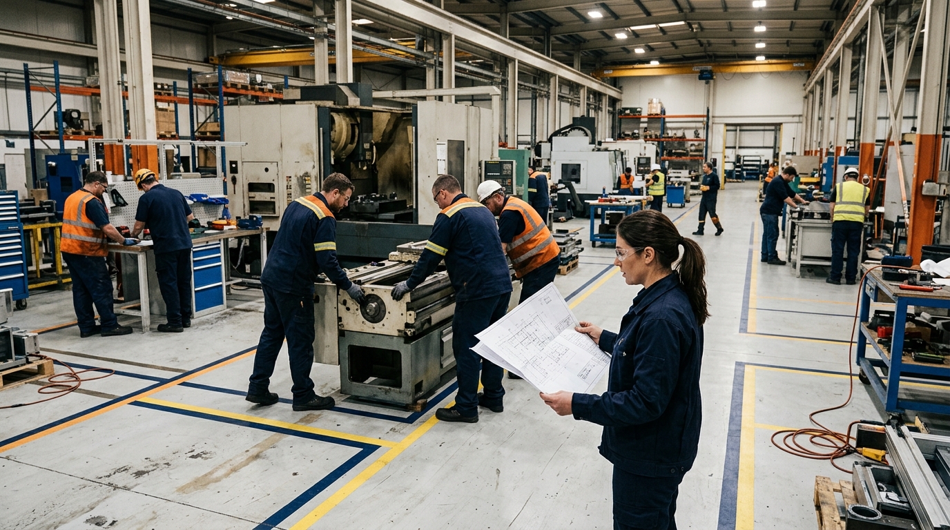 Cải tổ mặt bằng xưởng theo phương án được tính từ dữ liệu thay vì theo cảm giác