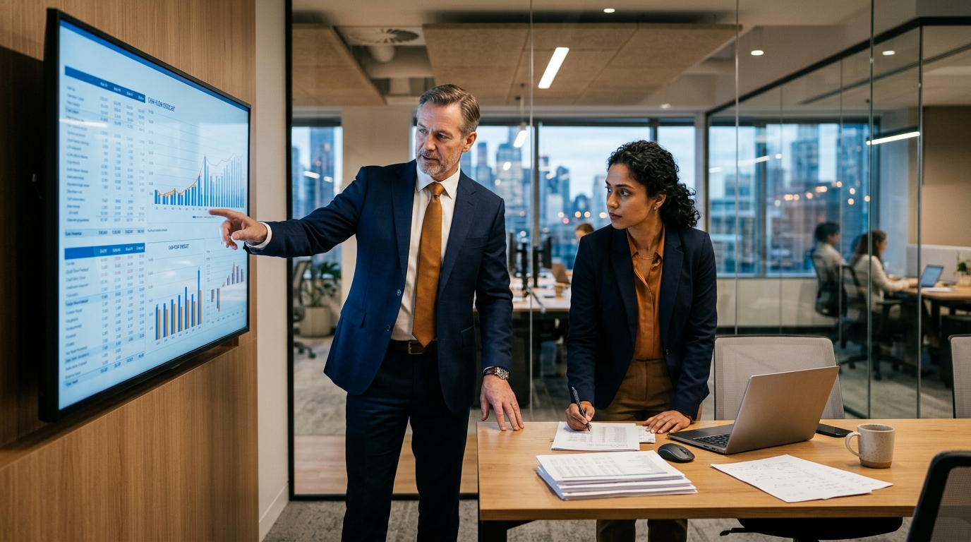 CFO doanh nghiệp nội thất đối chiếu dự báo dòng tiền với danh sách công nợ quá hạn