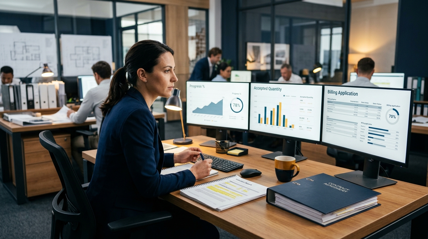 QS đối chiếu ba con số: khối lượng thi công, khối lượng nghiệm thu và giá trị đã claim
