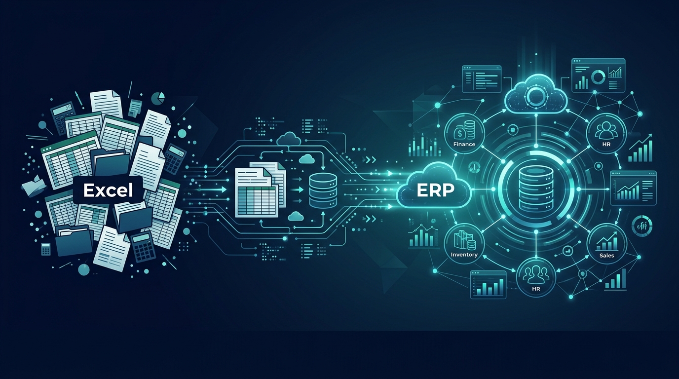 Hành trình chuyển đổi Excel sang ERP