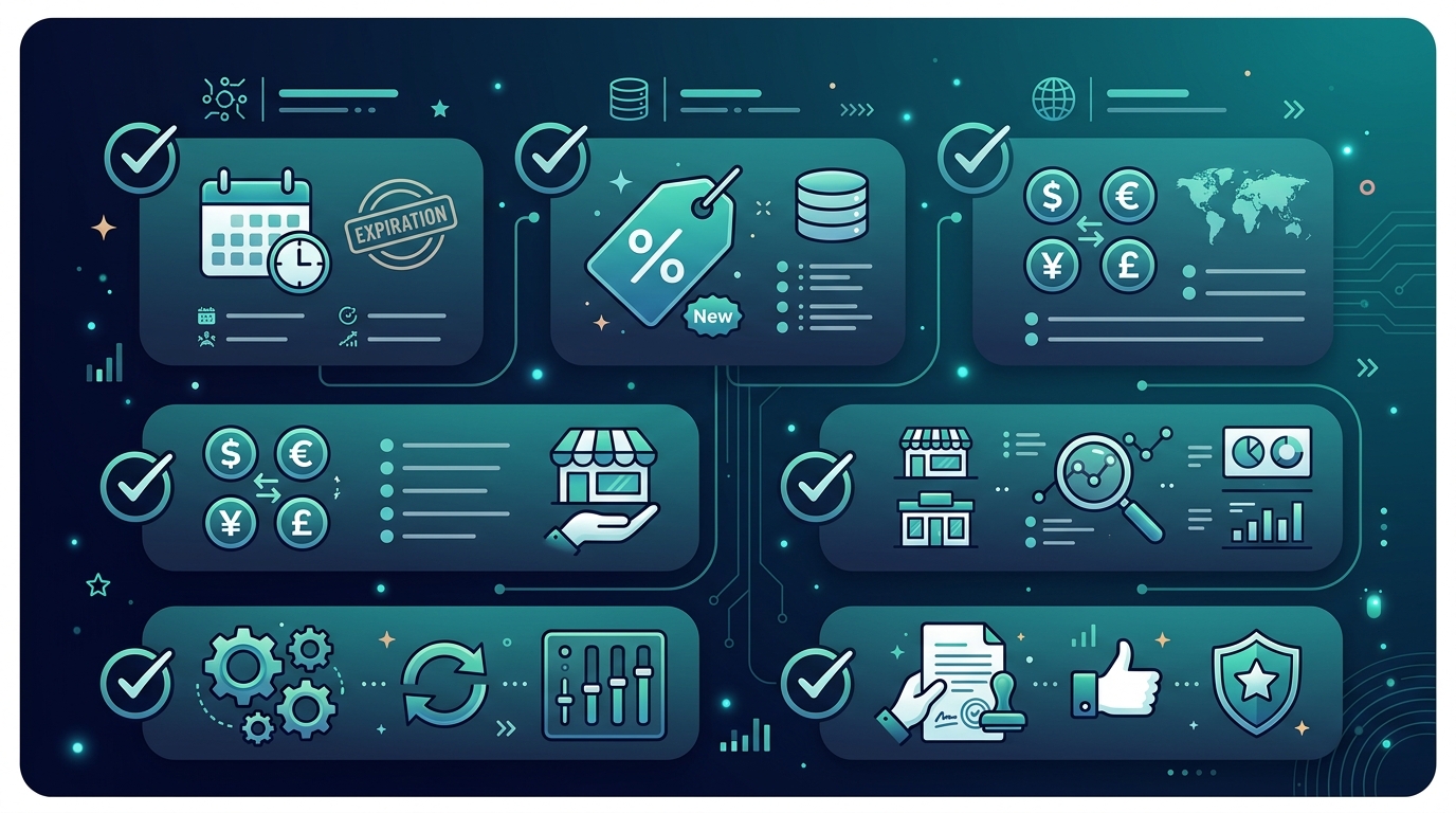 Checklist kiểm tra hiệu lực giá