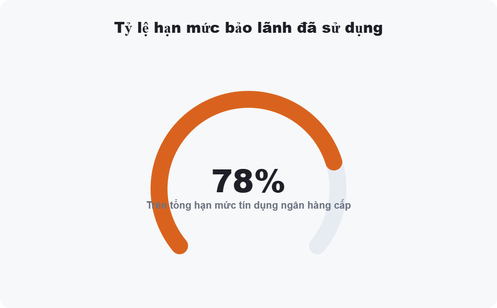 Tỷ lệ hạn mức bảo lãnh đã sử dụng
