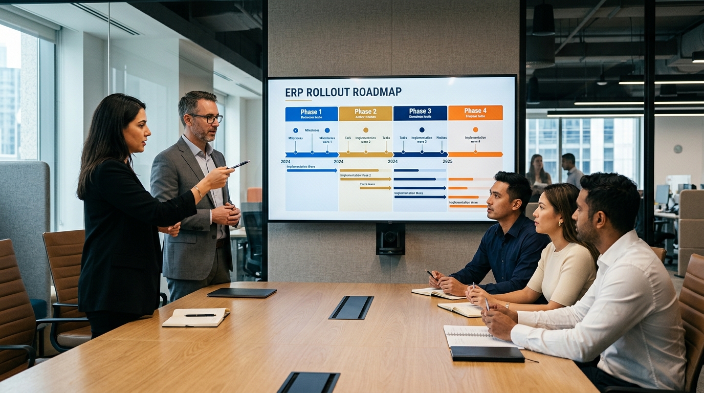 Lộ trình triển khai ERP theo giai đoạn cho nhà thầu nội thất