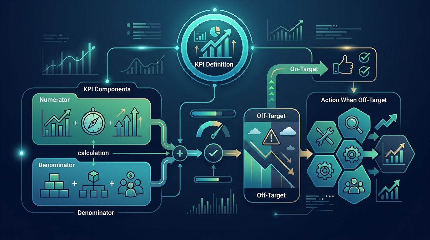 KPI với mẫu số và hành động khi lệch