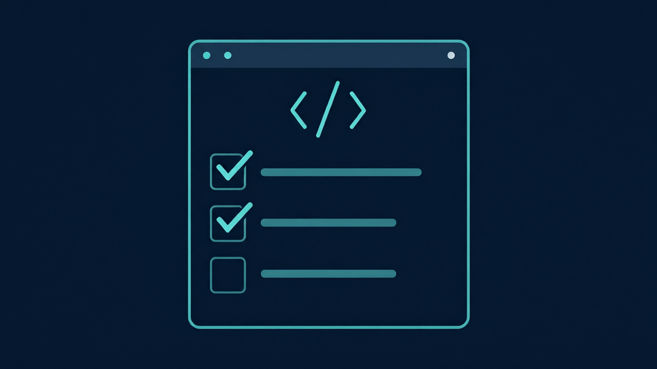 Checklist thêm mã mới