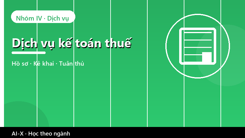 Dịch vụ kế toán thuế