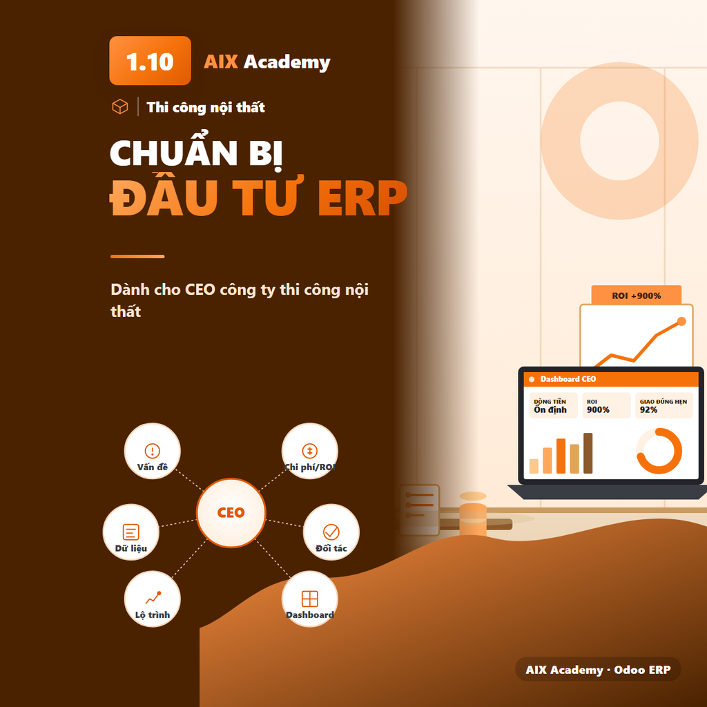 Chuẩn bị đầu tư ERP cho CEO công ty thi công nội thất